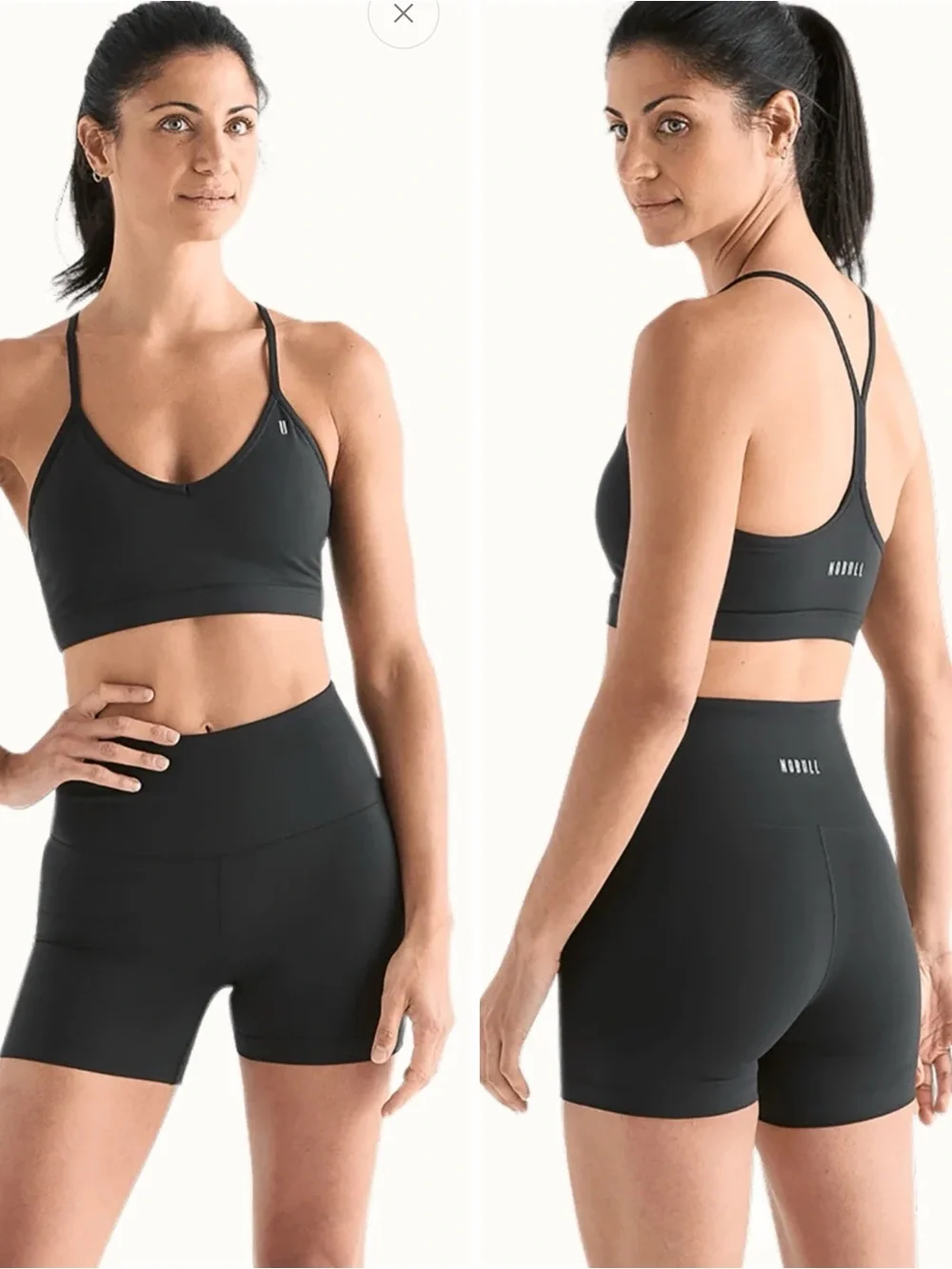NWT NOBULL Women's Black High-Rise 4” Bike Shorts Sz S 💛🎀